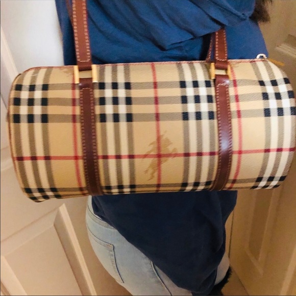 Burberry Check Barrel Tote - Picture 7 of 7